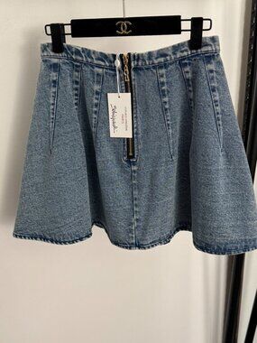Schiaparelli  new A-line denim mini skirt